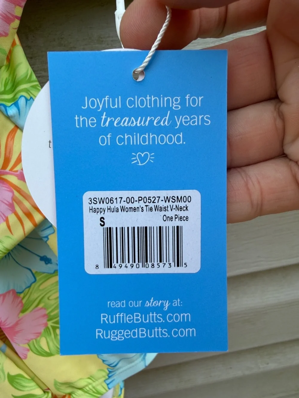 Ruffle Butts | Ruggedbutts NWT Happy Hula Tie Waist V-neck One Piece Suit Small